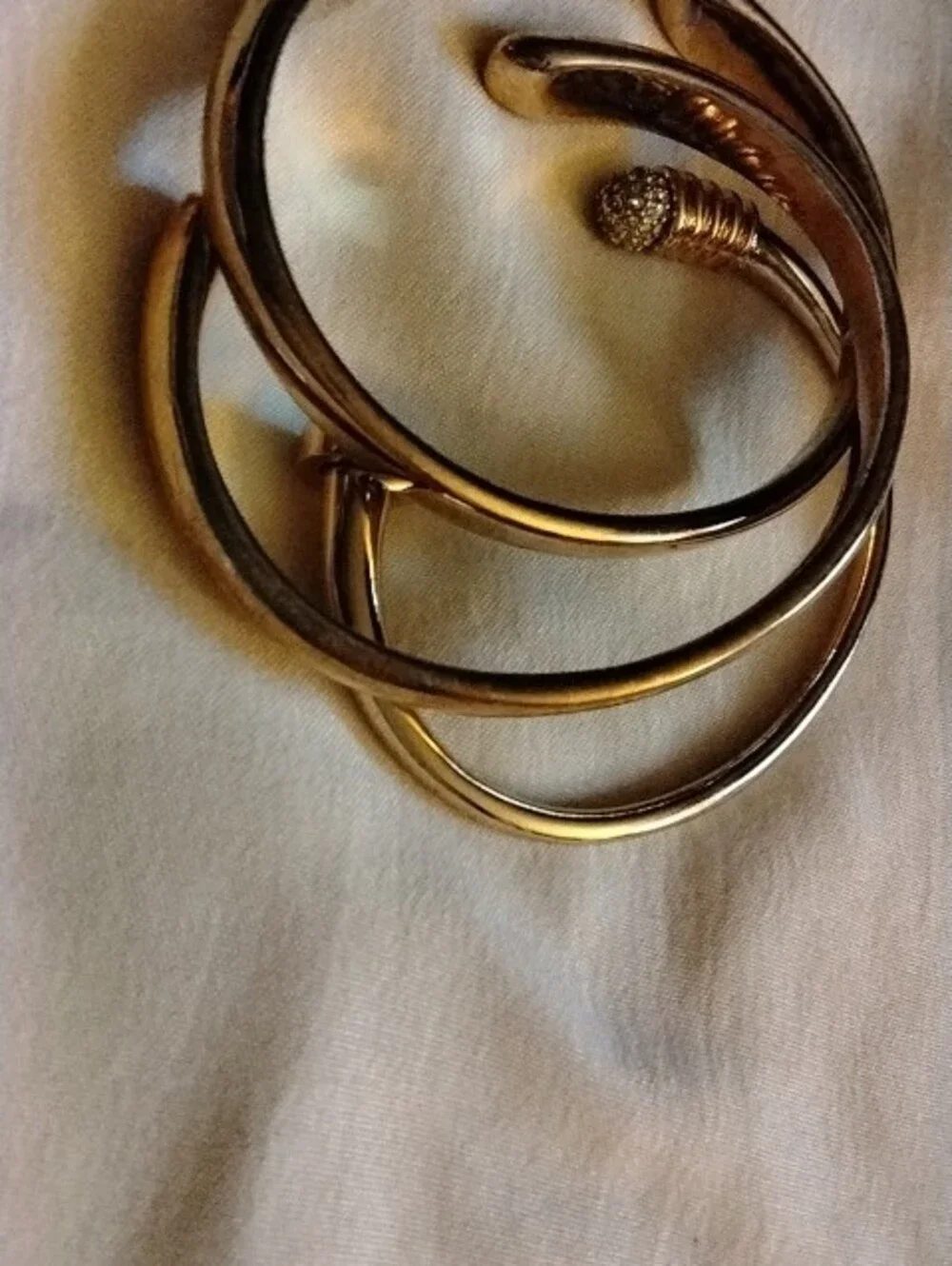 Pulsar Gold-Tone Women's Bracelet Watch with Assorted Gold Bangles